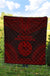 French Polynesia Premium Quilt - French Polynesia Polynesian Chief Dark Red Version - Polynesian Pride
