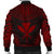 Kanaka Maoli Polynesian Chief Men's Bomber Jacket - Red Version - Polynesian Pride