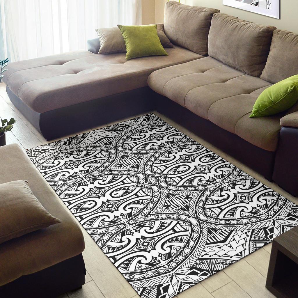 Polynesian Black Color Area Rug - Polynesian Pride
