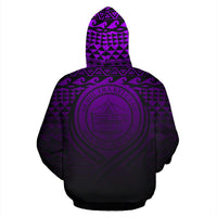Palau ll Over Hoodie Lift up Purple - Polynesian Pride