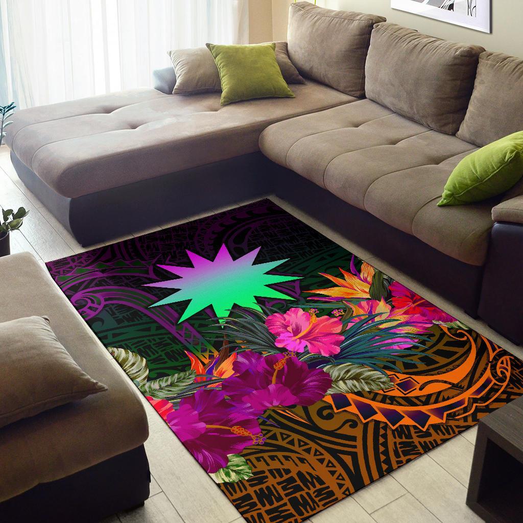 Nauru Area Rug - Summer Hibiscus - Polynesian Pride
