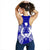 Pohnpei Polynesian Women Tank Top Map Blue - Polynesian Pride