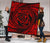 Hawaiian Kanaka Honu Hibiscus Tornando Red Polynesian Premium Quilt - Polynesian Pride