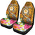 FSM Custom Personalised Car Seat Covers - Turtle Plumeria (Gold) - Polynesian Pride