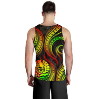 Tahiti Polynesian Men Tank Top - Reggae Plumeria - Polynesian Pride