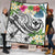 Polynesian Hawaii Kanaka Maoli Premium Quilt - Summer Plumeria (White) - Polynesian Pride