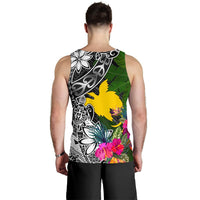 Papua New Guinea Men Tank Top - Turtle Plumeria Banana Leaf - Polynesian Pride