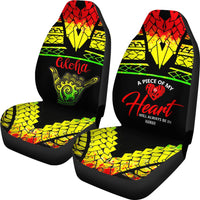 Hawaii Car Seat Covers - A Piece Of My Heart - Polynesian Pride