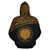 Northern Mariana Islands Polynesian All Over Hoodie Gold Curve Version - Polynesian Pride