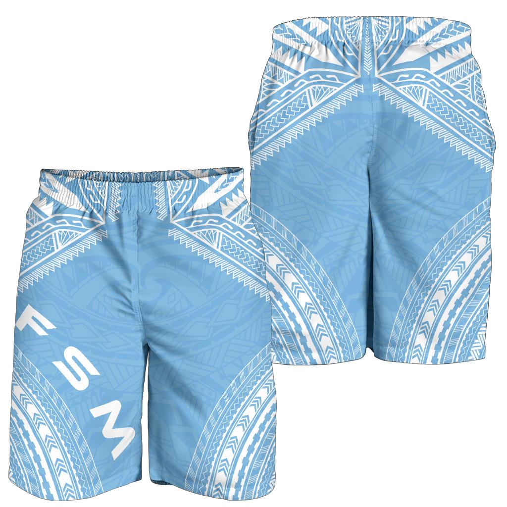 Federated States of Micronesia Men's Shorts - Polynesian Chief Flag Version - Polynesian Pride