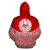 Tahiti Polynesian Hoodie Red Pride Map nd Seal - Polynesian Pride