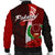 Pohnpei Micronesia Men's Bomber Jacket - Coat Of Arm With Hibiscus - Polynesian Pride