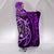 Hawaii Turtle Polynesian Purple Hooded Blanket - Polynesian Pride