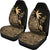 Guam Car Seat Covers - Guam Coat Of Arms Coconut Tree Gold - K4 Universal Fit Gold - Polynesian Pride