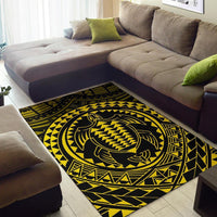 Hawaiian Kakau Honu Arc Polynesian Area Rug AH - Polynesian Pride