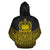 Samoa Polynesian Hoodie Gold Pride Map nd Seal - Polynesian Pride