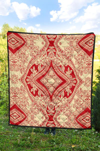 Polynesian Premium Quilt Red And Yellow - Polynesian Pride