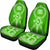Papua New Guinea Car Seat Covers - Papua New Guinea Coat Of Arms Polynesian Tribal Green - Polynesian Pride