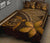 Hawaiian Turtle Plumeria Kakau Polynesian Quilt Bed Set Brown - Polynesian Pride