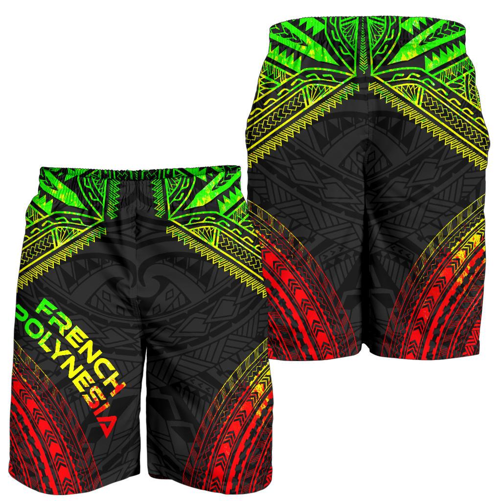 French Polynesia Men's Shorts - Polynesian Chief Reggae Version - Polynesian Pride