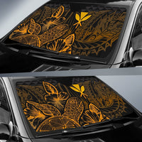 Polynesian Hawaii Auto Sun Shades Turtle Hibiscus Gold - Polynesian Pride