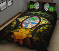 Guam Polynesian Quilt Bed Set Hibiscus Reggae - Polynesian Pride