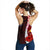 Papua New Guinea Polynesian Custom Personalised Women's Racerback Tank - Coat Of Arm With Hibiscus - Polynesian Pride