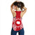 Cook Islands Polynesian Women Tank Top Map Red White - Polynesian Pride