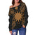 Nauru Polynesian Shoulder Sweater Map Gold - Polynesian Pride