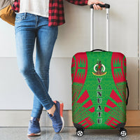 Vanuatu Luggage Cover - Polynesian Tattoo Flag - Polynesian Pride
