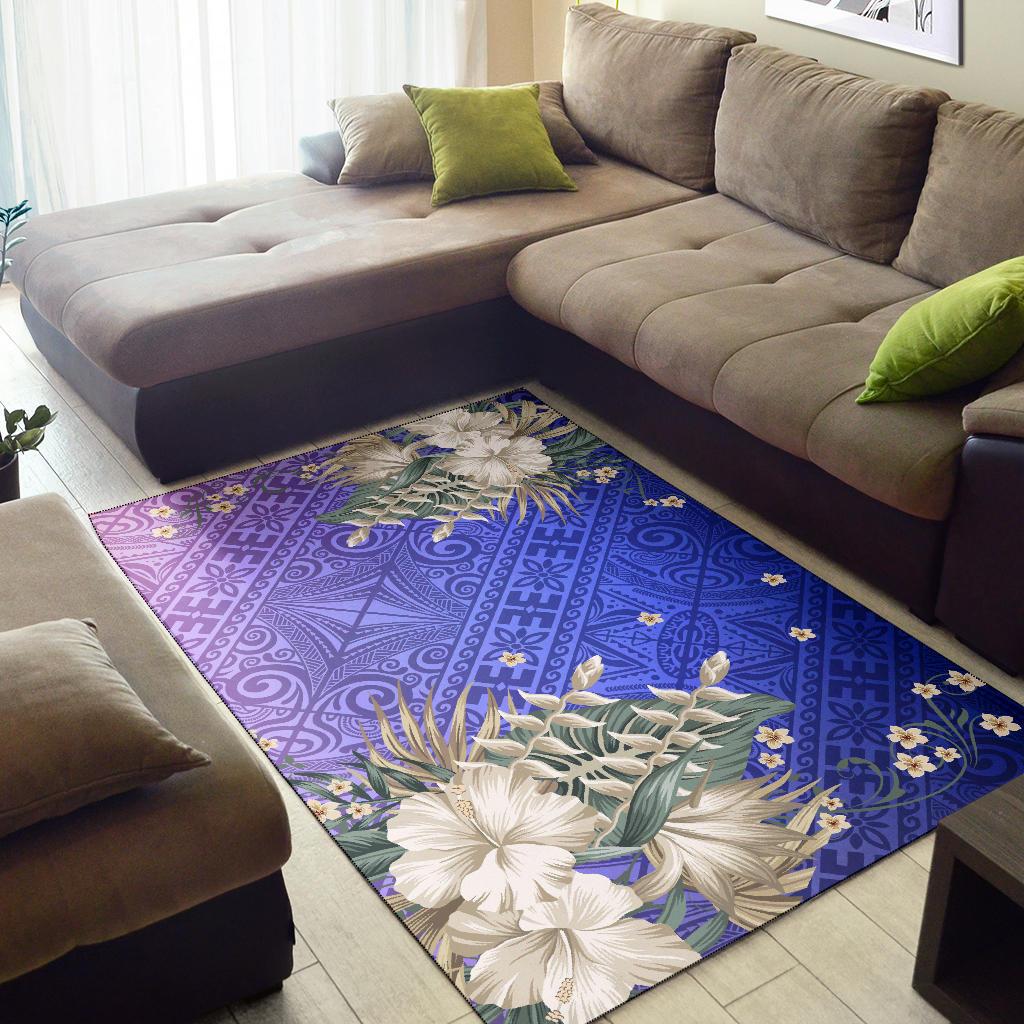 Hawaii Area Rug - Hawaii Hibiscus Polynesian Culture Revival - Polynesian Pride