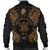 Niue Polynesian Men's Bomber Jacket Map Gold - Polynesian Pride