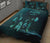 Marquesas Islands Polynesian Quilt Bed Set Dreamcatcher Blue - Polynesian Pride