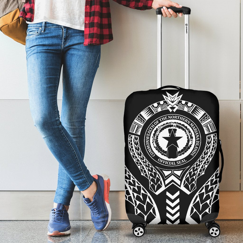 Northern Mariana Islands Luggage Cover - Polynesian Tribal - Polynesian Pride