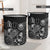 Federated States Of Micronesia Laundry Basket - Polynesian Turtle Hibiscus Black - Polynesian Pride
