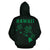 Polynesian Kakau Three Turtle Map of Hawaii Hoodie Green - Polynesian Pride