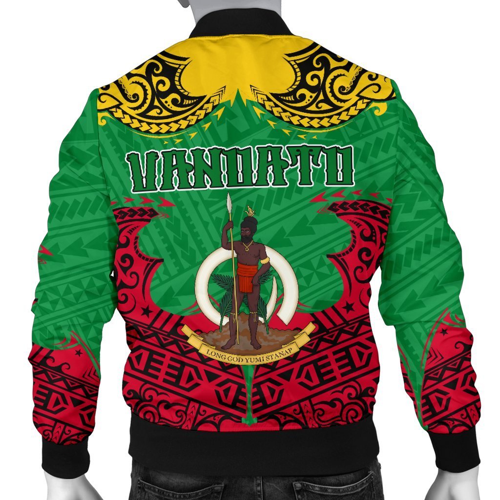 Vanuatu Men's Bomber Jacket Melanesia Island Paradise - Polynesian Pride