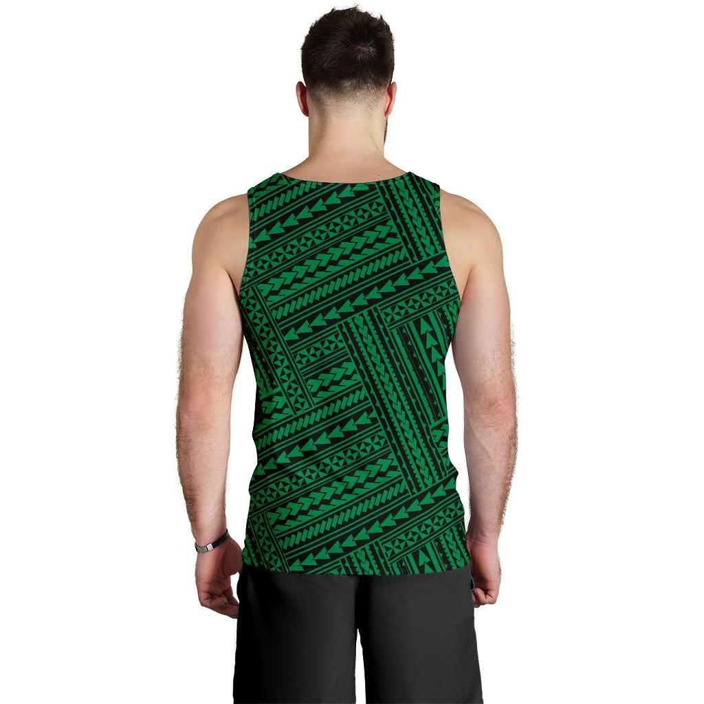 Polynesian Nation Green Hawaii Men's Tank Top - Polynesian Pride