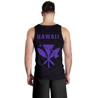 Hawaii Kakau Polynesian Kanaka Map Men's Tank Top - Purple - Polynesian Pride