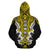 Hawaii Turtle Tribal Yellow Hoodie Armor Style - Polynesian Pride