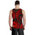 Tahiti Polynesian Men Tank Top - Red Plumeria - Polynesian Pride