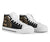 Guam Polynesian High Top Shoes - Gold Tribal Wave - Polynesian Pride