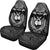 Guam Car Seat Covers - Guam Coat Of Arms Coconut Tree (Gray) - A02 Universal Fit Gray - Polynesian Pride