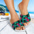 Hawaii Hibiscus Pattern Black Slide Sandals - Polynesian Pride