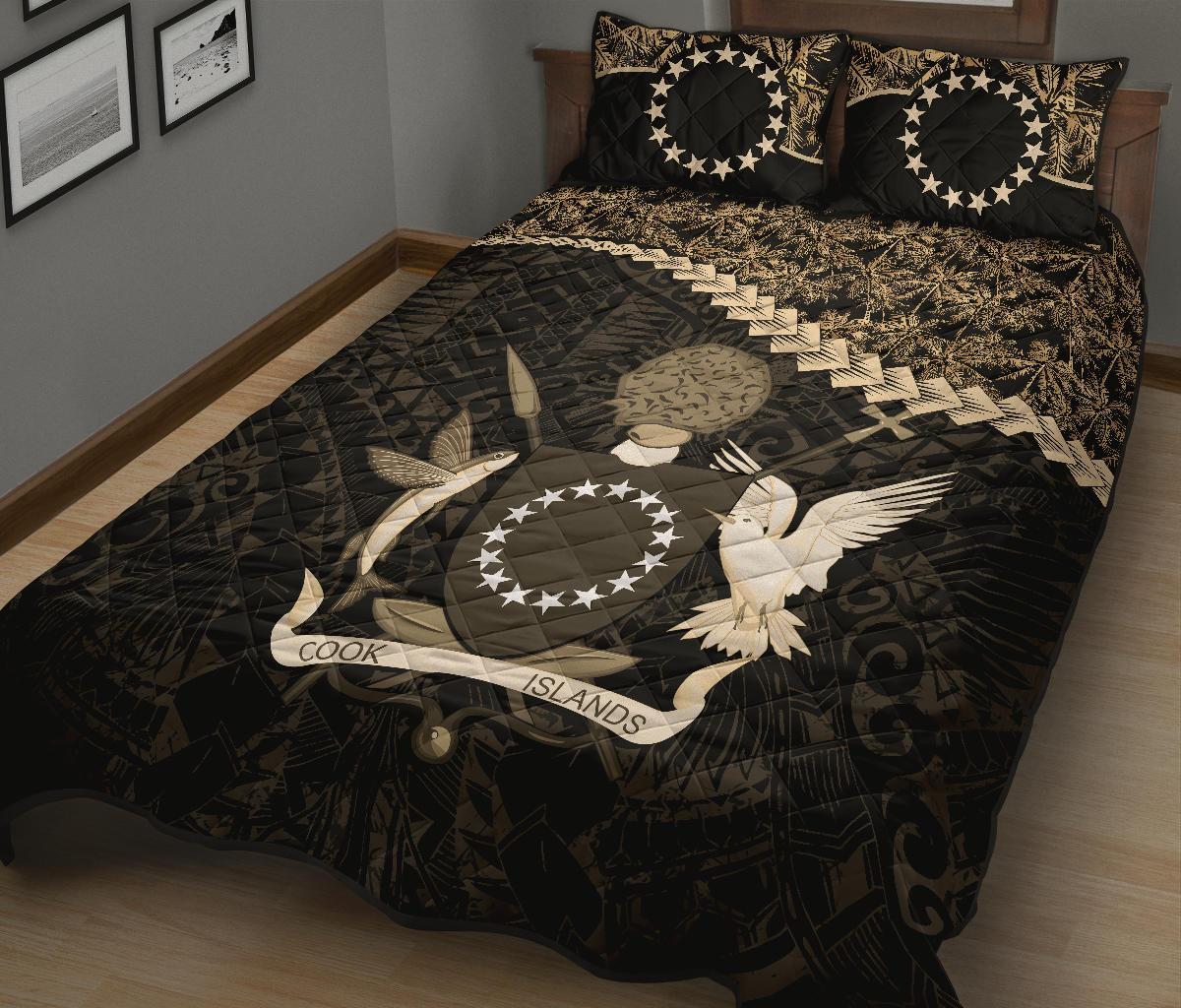 Cook Islands Quilt Bed Set Golden Coconut - Polynesian Pride