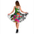 Fiji Midi Dress White - Turtle Plumeria Banana Leaf - Polynesian Pride