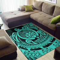 Hawaii Polynesian Turtle Rug - Turquoise - Polynesian Pride
