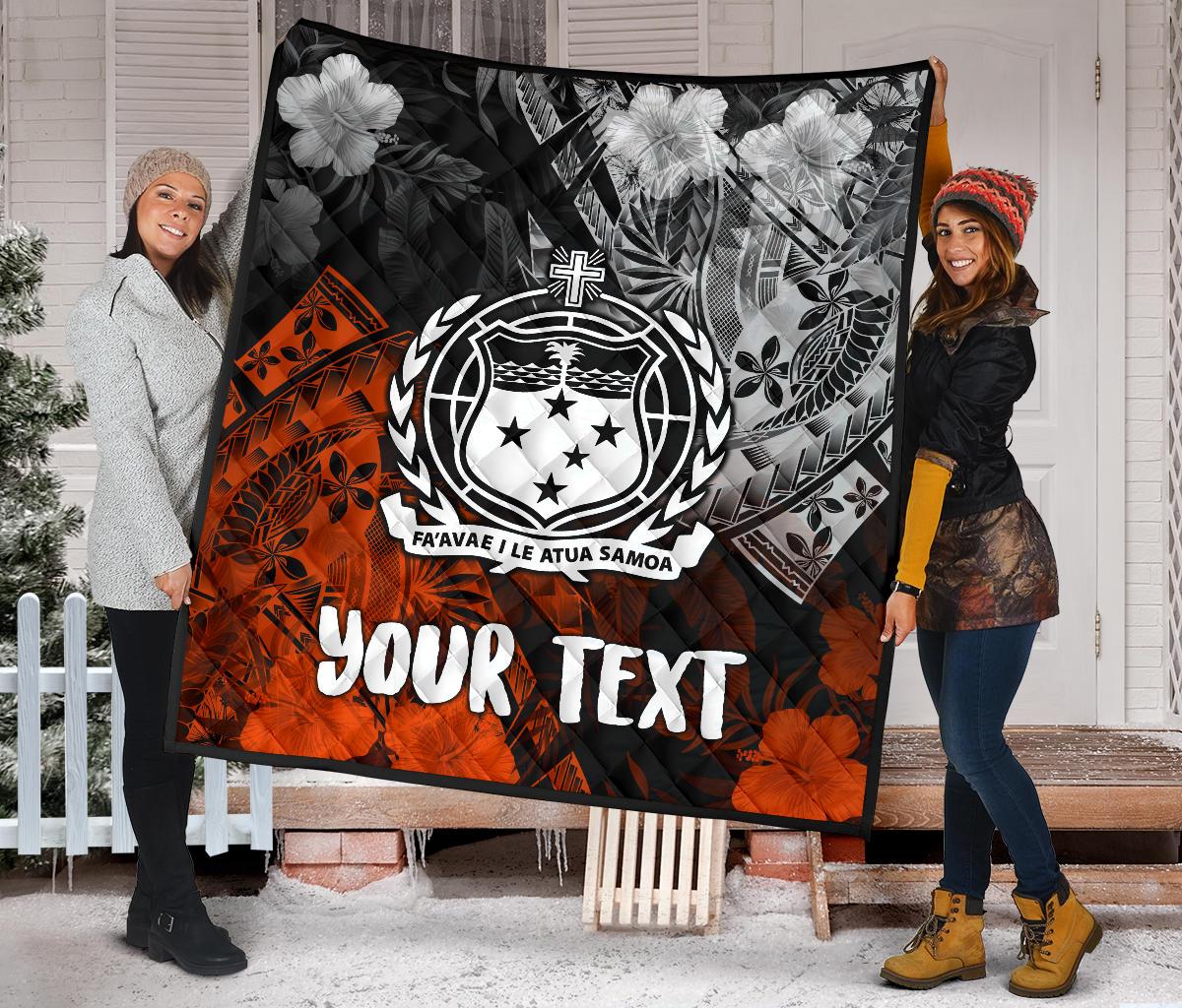 Samoa Polynesian Personalised Premium Quilt - Vinatge Polynesian Style - Polynesian Pride