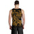 Polynesian Hawaii Men's Tank Top - Kanaka Maoli Gold Turtle - Polynesian Pride
