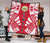 Hawaii Premium Quilt - Hawaii Seal Polynesian White Tattoo (Red) - Polynesian Pride